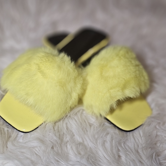 Fuzzy Detail Slide Sandals - Picture 3 of 3
